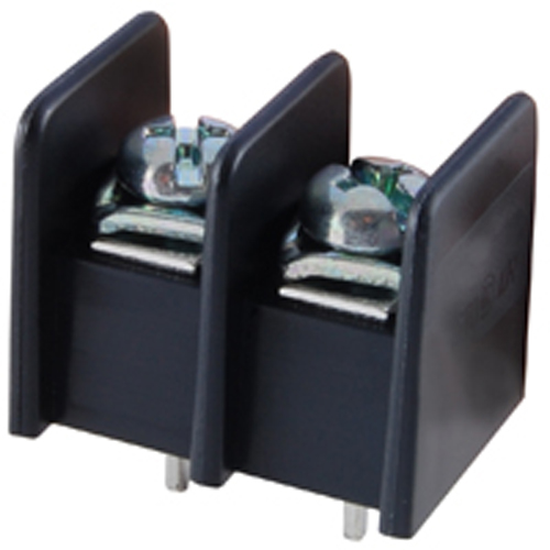 Terminal Block Barrier 2 Pole 9.50mm Pitch 300V 25A PC Mount Terminals