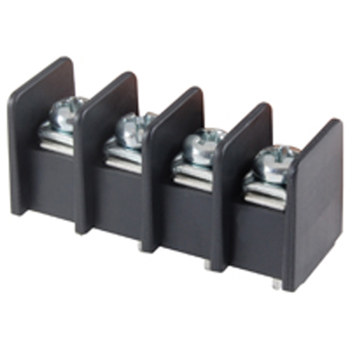 Terminal Block Barrier 4 Pole 9.50mm Pitch 300V 25A PC Mount Terminals 2212awg Wire Range Nutech