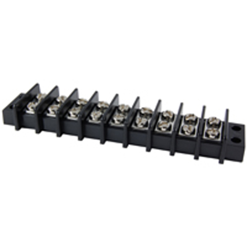 Terminal Block Barrier Dual Row 9 Pole 11.00mm Pitch 300V 25A Panel