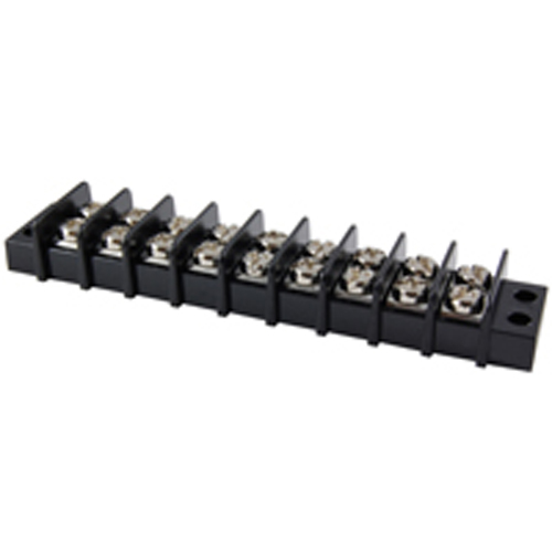 Terminal Block Barrier Dual Row 9 Pole 9.50mm Pitch 300V 20A Panel