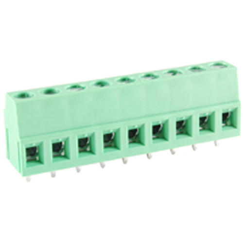 Terminal Block Eurostyle 9 Pole 5.08mm Pitch 300V 20A PC Mount