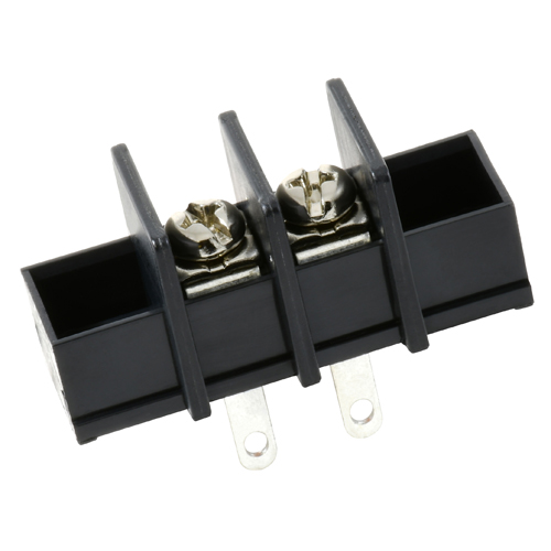 Terminal Block Barrier 2 Pole 9.50mm Pitch 300V 25A Solder Terminals 22