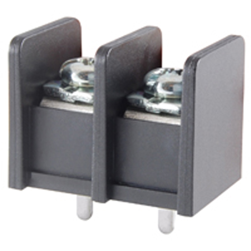 Terminal Block Barrier 2 Pole 11.00mm Pitch 300V 25A PC Mount Terminals