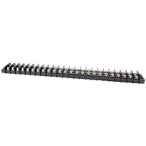 Terminal Block Barrier Dual Row 24 Pole 9.50mm Pitch 300V 20A Panel Mount 22-14awg Wire Range