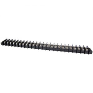 Terminal Block Barrier Dual Row 24 Pole 11.00mm Pitch 300V 25A Panel Mount 22-12awg Wire Range