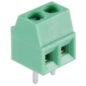 Terminal Block Eurostyle 2 Pole 3.50mm Pitch 300V 10A PC Mount Terminals 26-16awg Wire Range