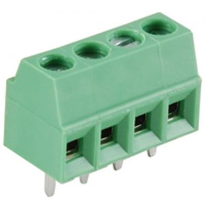 Terminal Block Eurostyle 4 Pole 3.50mm Pitch 300V 10A PC Mount Terminals 26-16awg Wire Range