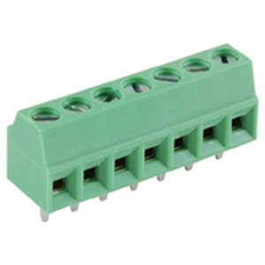 Terminal Block Eurostyle 7 Pole 3.50mm Pitch 300V 10A PC Mount Terminals 26-16awg Wire Range