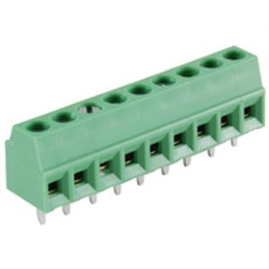 Terminal Block Eurostyle 9 Pole 3.50mm Pitch 300V 10A PC Mount Terminals 26-16awg Wire Range