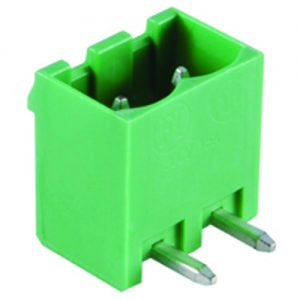 Terminal Block Eurostyle 2 Pole 5.00mm Pitch 300V 15A Socket Horizontal PC Mount Terminals