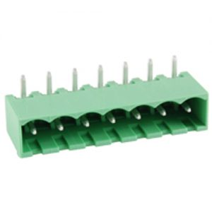 Terminal Block Eurostyle 7 Pole 5.00mm Pitch 300V 15A Socket Horizontal PC Mount Terminals