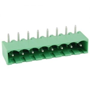 Terminal Block Eurostyle 8 Pole 5.00mm Pitch 300V 15A Socket Horizontal PC Mount Terminals