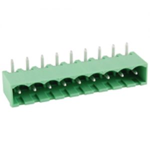 Terminal Block Eurostyle 9 Pole 5.00mm Pitch 300V 15A Socket Horizontal PC Mount Terminals