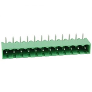 Terminal Block Eurostyle 12 Pole 5.00mm Pitch 300V 15A Socket Horizontal PC Mount Terminals