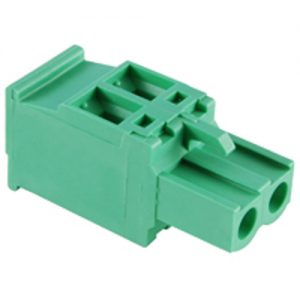 Terminal Block Eurostyle 2 Pole 5.08mm Pitch 300V 15A Plug Vertical 30-12awg Wire Range