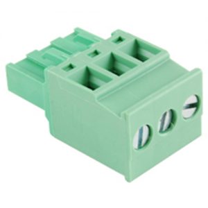 Terminal Block Eurostyle 3 Pole 5.08mm Pitch 300V 15A Plug Vertical 30-12awg Wire Range