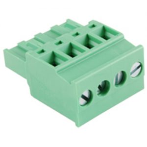 Terminal Block Eurostyle 4 Pole 5.08mm Pitch 300V 15A Plug Vertical 30-12awg Wire Range