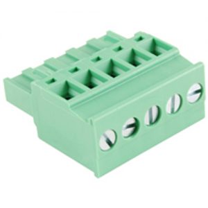 Terminal Block Eurostyle 5 Pole 5.08mm Pitch 300V 15A Plug Vertical 30-12awg Wire Range