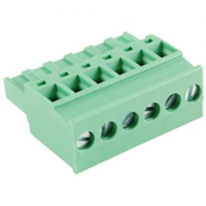 Terminal Block Eurostyle 6 Pole 5.08mm Pitch 300V 15A Plug Vertical 30-12awg Wire Range