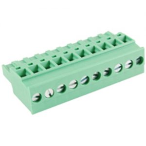 Terminal Block Eurostyle 10 Pole 5.08mm Pitch 300V 15A Plug Vertical 30-12awg Wire Range