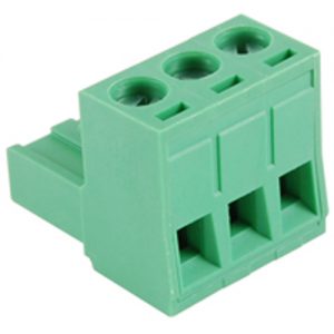 Terminal Block Eurostyle 3 Pole 5.08mm Pitch 300V 15A Plug Horizontal 30-12awg Wire Range