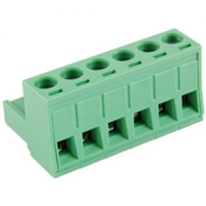 Terminal Block Eurostyle 6 Pole 5.08mm Pitch 300V 15A Plug Horizontal 30-12awg Wire Range