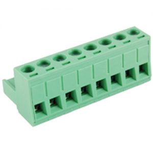 Terminal Block Eurostyle 8 Pole 5.08mm Pitch 300V 15A Plug Horizontal 30-12awg Wire Range