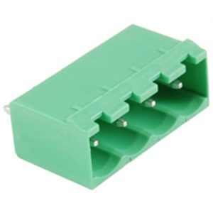 Terminal Block Eurostyle 4 Pole 5.08mm Pitch 300V 15A Socket Vertical PC Mount Terminals
