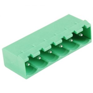 Terminal Block Eurostyle 6 Pole 5.08mm Pitch 300V 15A Socket Vertical PC Mount Terminals