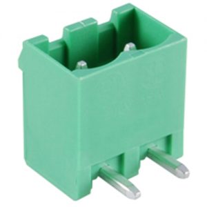 Terminal Block Eurostyle 2 Pole 5.08mm Pitch 300V 15A Socket Horizontal PC Mount Terminals