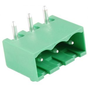 Terminal Block Eurostyle 3 Pole 5.08mm Pitch 300V 15A Socket Horizontal PC Mount Terminals