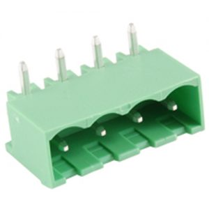 Terminal Block Eurostyle 4 Pole 5.08mm Pitch 300V 15A Socket Horizontal PC Mount Terminals