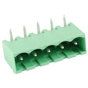 Terminal Block Eurostyle 5 Pole 5.08mm Pitch 300V 15A Socket Horizontal PC Mount Terminals