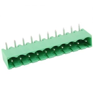 Terminal Block Eurostyle 10 Pole 5.08mm Pitch 300V 15A Socket Horizontal PC Mount Terminals