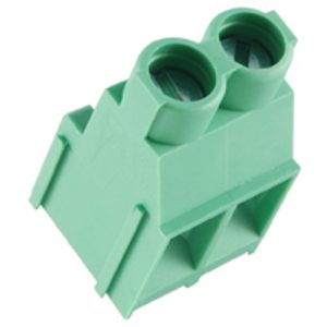 Terminal Block Eurostyle 2 Pole 6.35mm Pitch 300V 30A PC Mount Terminals 26-10awg Wire Range