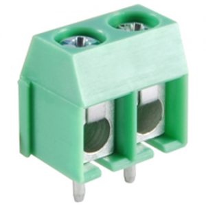 Terminal Block Eurostyle 2 Pole 5.00mm Pitch 300V 16A PC Mount Terminals 24-14awg Wire Range