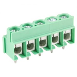 Terminal Block Eurostyle 5 Pole 5.00mm Pitch 300V 16A PC Mount Terminals 24-14awg Wire Range