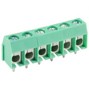 Terminal Block Eurostyle 6 Pole 5.00mm Pitch 300V 16A PC Mount Terminals 24-14awg Wire Range
