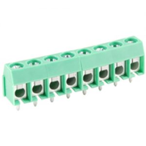 Terminal Block Eurostyle 8 Pole 5.00mm Pitch 300V 16A PC Mount Terminals 24-14awg Wire Range