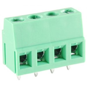 Terminal Block Eurostyle 4 Pole 5.08mm Pitch 300V 20A PC Mount Terminals 24-12awg Wire Range