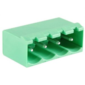 Terminal Block Eurostyle 4 Pole 5.00mm Pitch 300V 15A Socket Vertical PC Mount Terminals