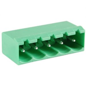 Terminal Block Eurostyle 5 Pole 5.00mm Pitch 300V 15A Socket Vertical PC Mount Terminals