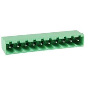 Terminal Block Eurostyle 10 Pole 5.00mm Pitch 300V 15A Socket Vertical PC Mount Terminals