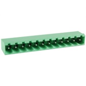 Terminal Block Eurostyle 12 Pole 5.00mm Pitch 300V 15A Socket Vertical PC Mount Terminals