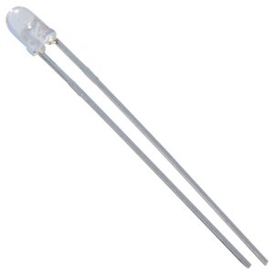LED 3mm Blue Clear Blue Lens 55 Mcd