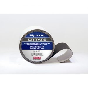 TELCOM DOUBLE RUBBER TAPE BLACK 3/4 IN X 15 FT DR NON-ADHESIVE C/L