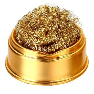 Tip Cleaning Ball For Solder Irons Brass Wire In Holding Cup