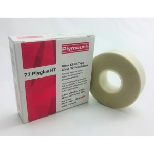 GLASS CLOTH TAPE 7 MIL 77 PLYGLAS HT 3/4 IN X 66 FT BOXED