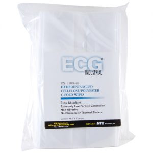 Hydroentangled Cellulose/polyester C-fold  wipes 48 Per Pkg Low Particle Generation