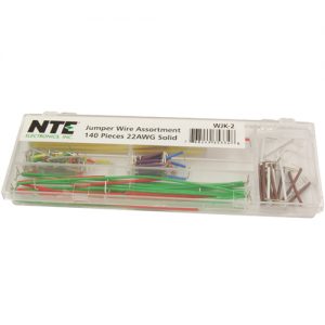 Jumper Wire Asst 140 PCs 22awg Solid Pre-cut,stripped, Pre-formed 14 Lengths .1in Thru 5in 10 Each